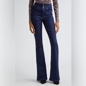 Veronica Beard Beverly Skinny Flare Jeans Size 26 Indigo Rinse Women’s High Rise